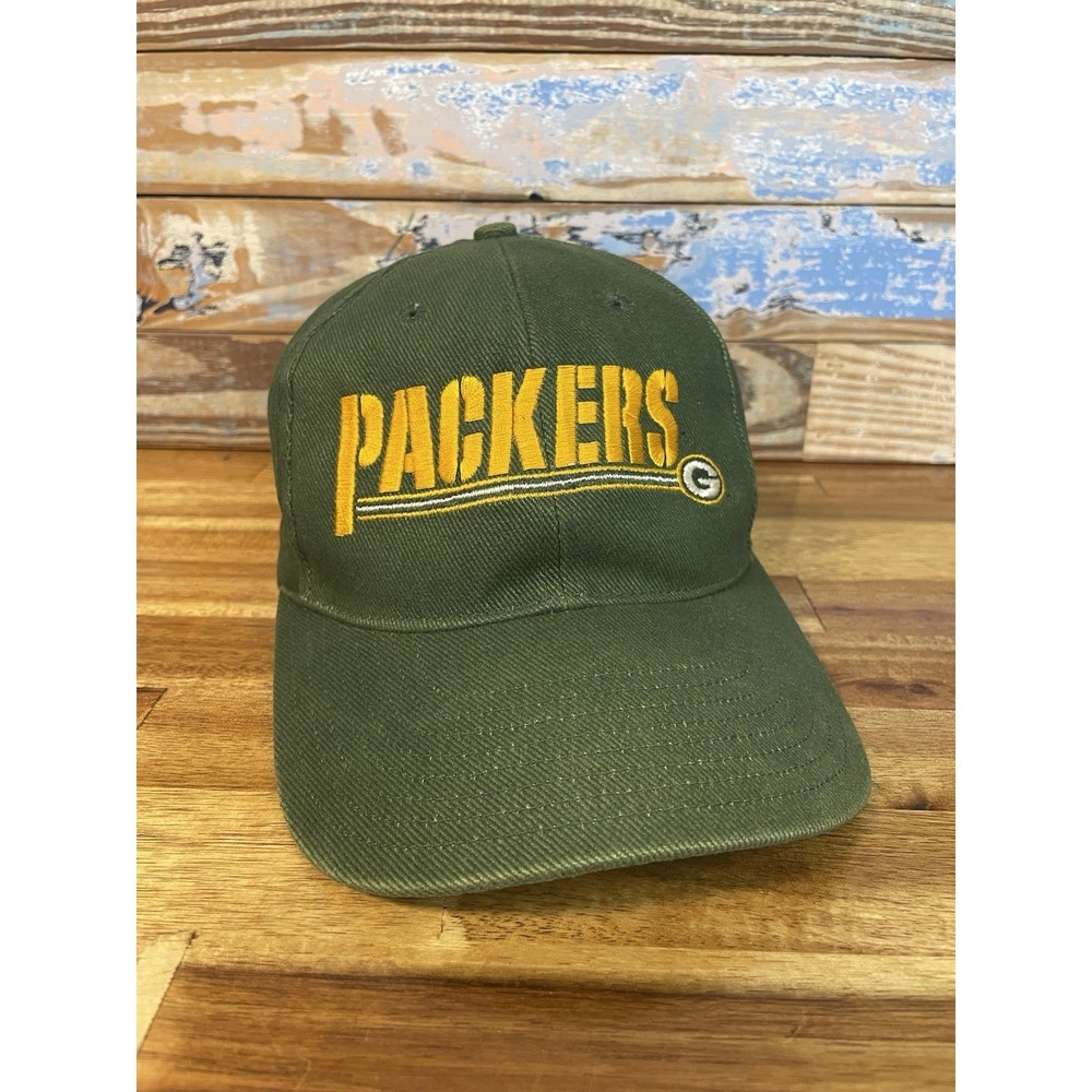 Vintage Green Bay Packers Hat Cap NFL Pro Line Nike Mens Adjustable 90s